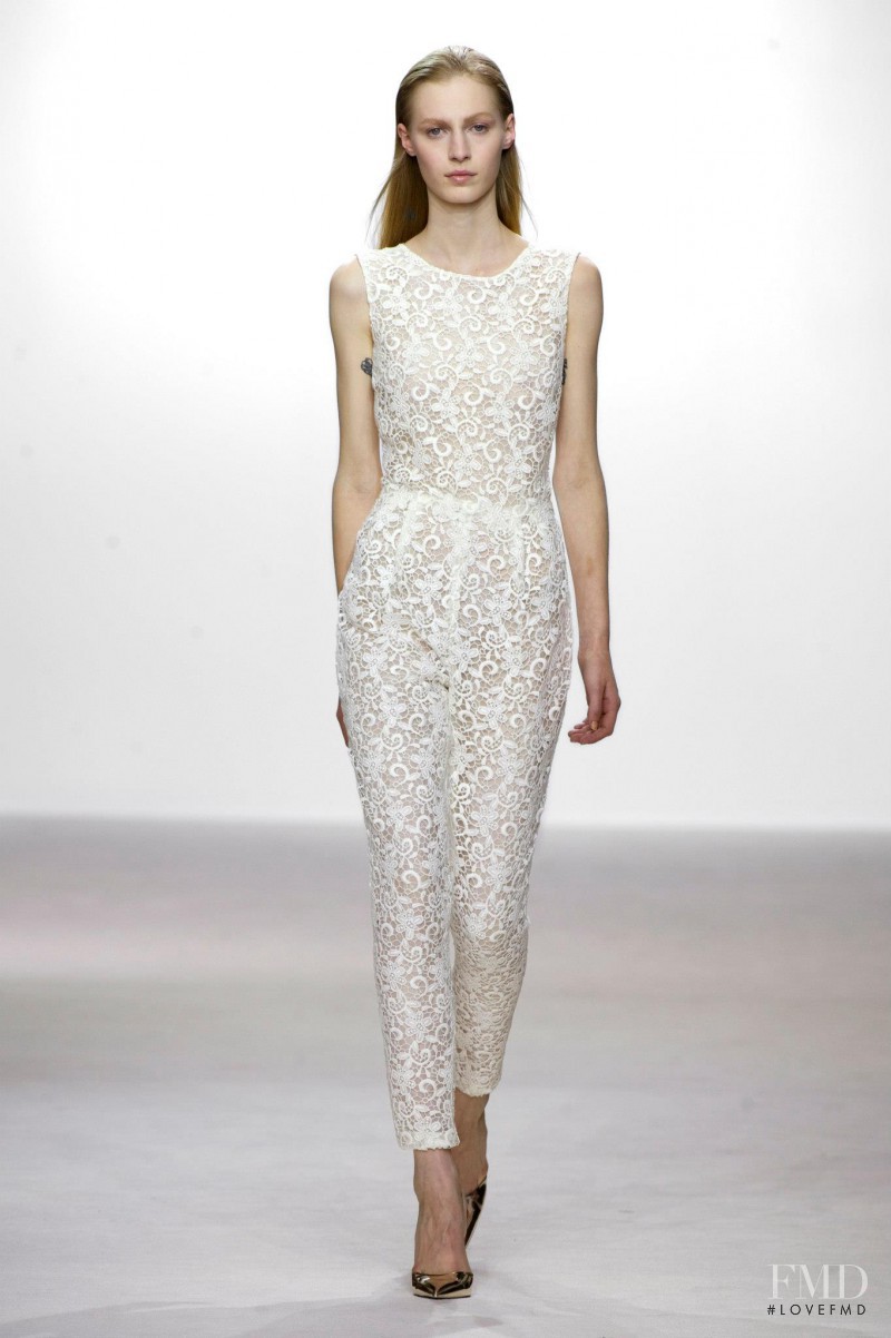 Julia Nobis featured in  the Giambattista Valli fashion show for Spring/Summer 2013