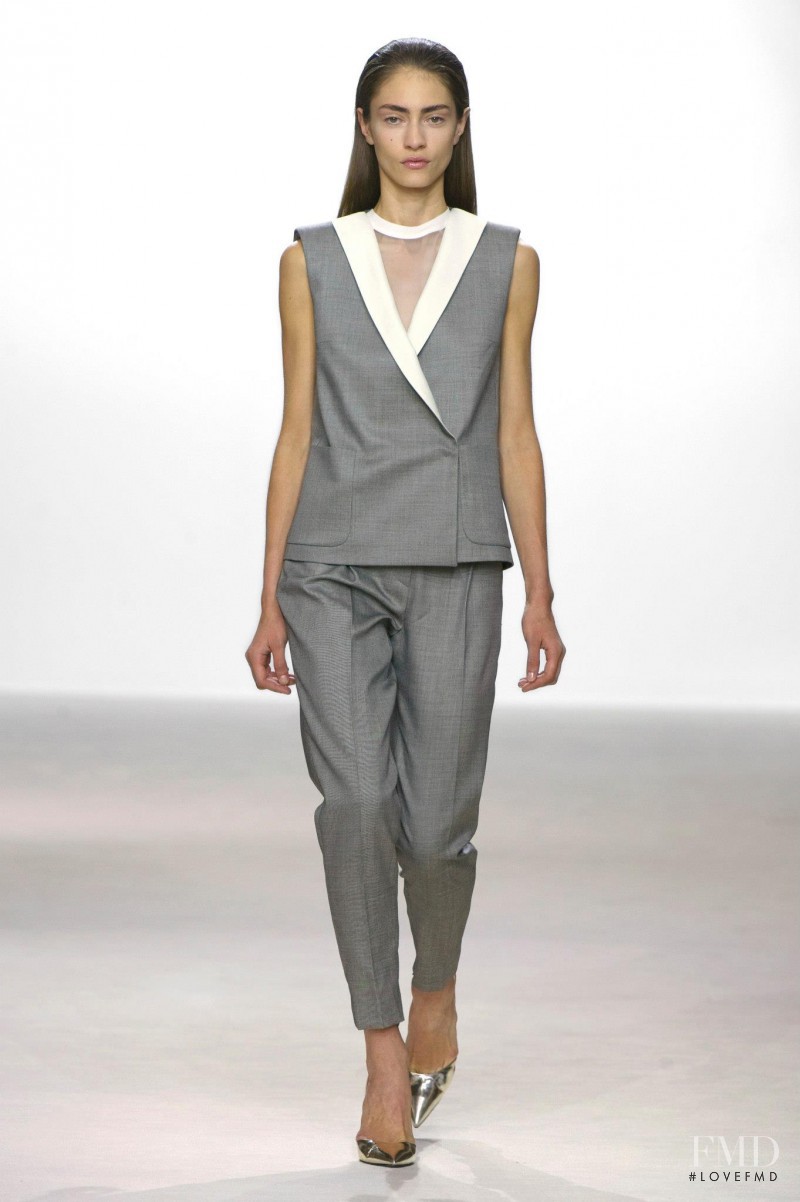 Marine Deleeuw featured in  the Giambattista Valli fashion show for Spring/Summer 2013
