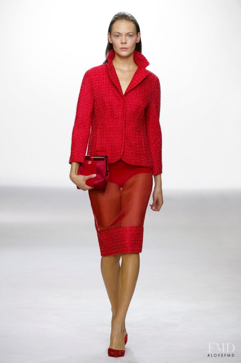 Kinga Rajzak featured in  the Giambattista Valli fashion show for Spring/Summer 2013