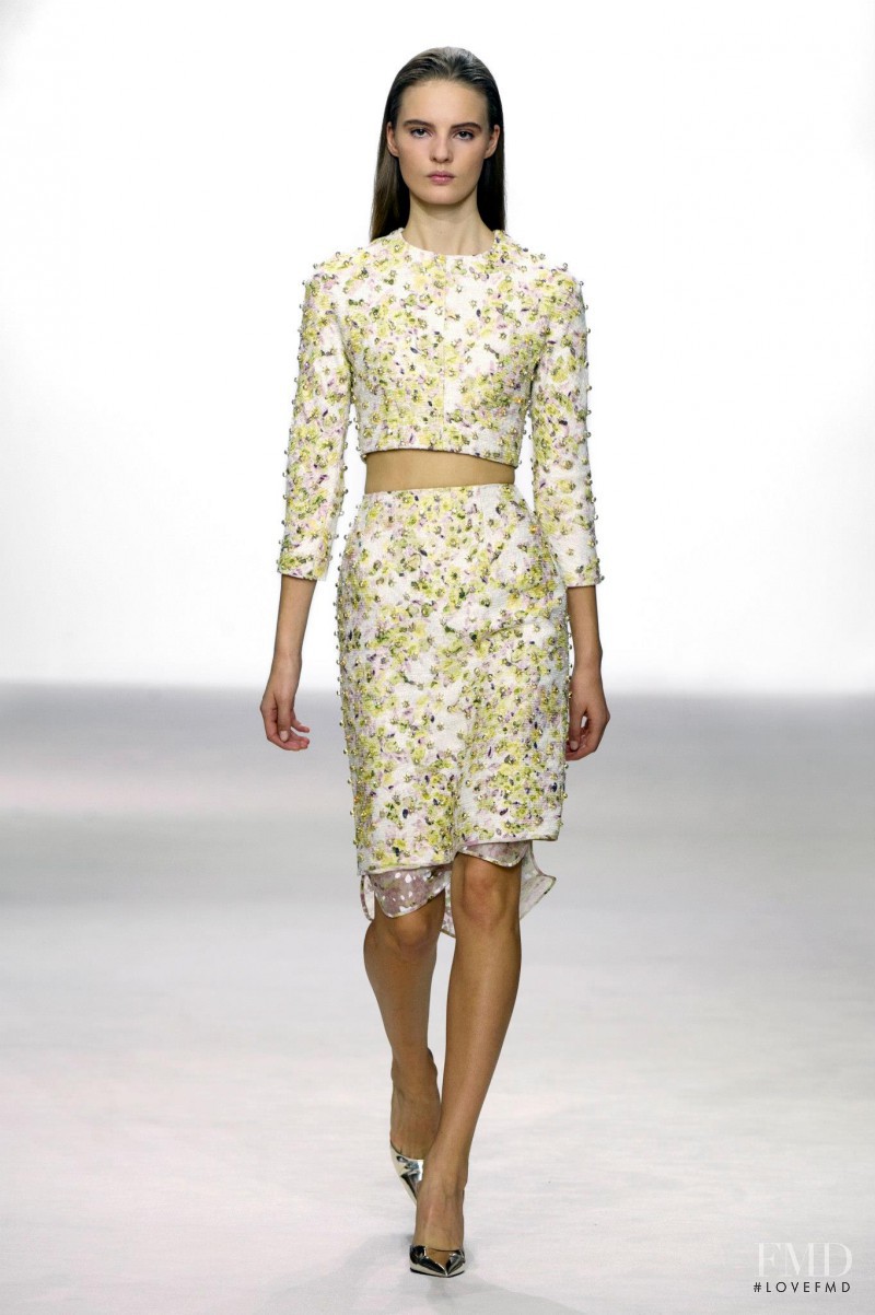 Tilda Lindstam featured in  the Giambattista Valli fashion show for Spring/Summer 2013