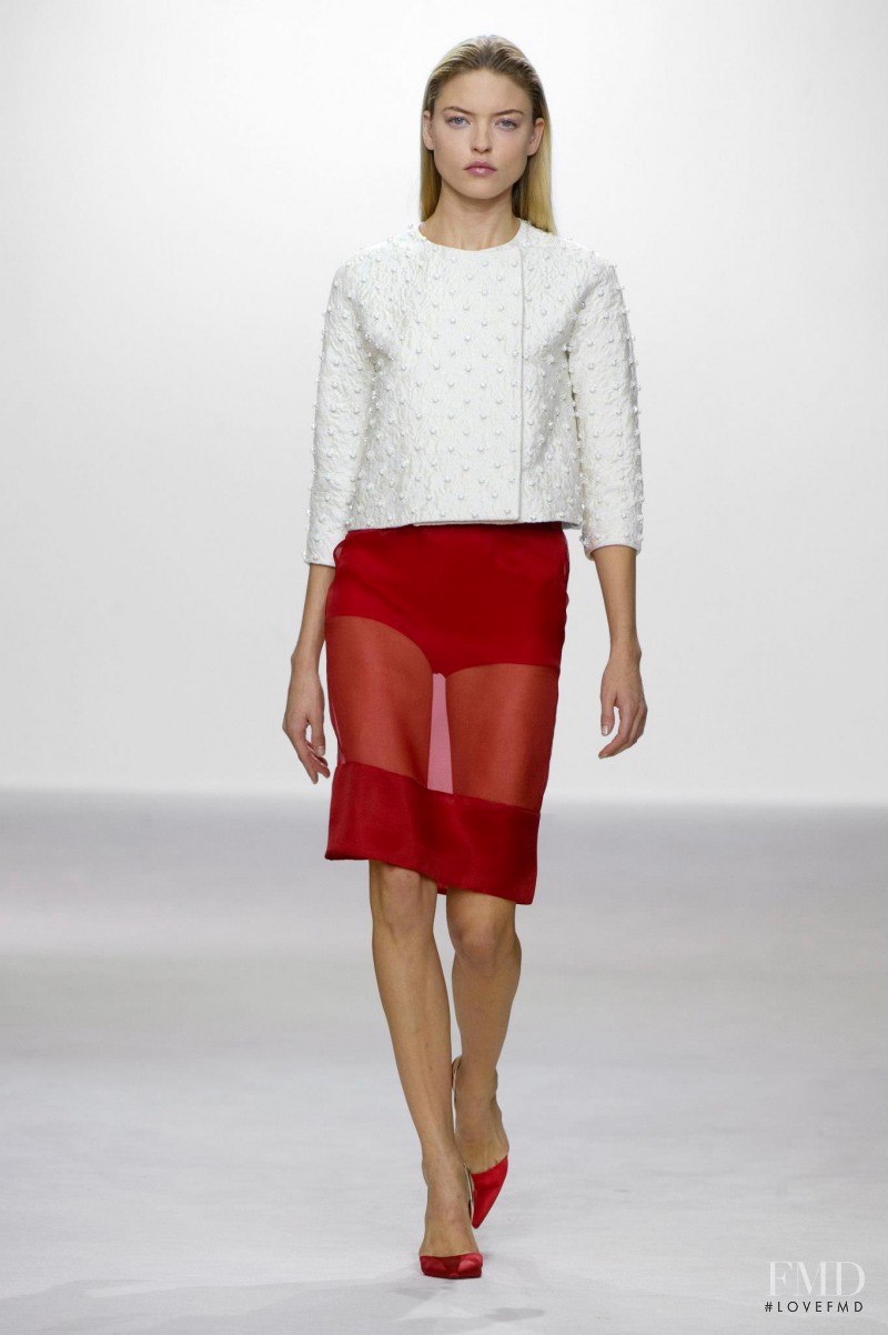 Martha Hunt featured in  the Giambattista Valli fashion show for Spring/Summer 2013