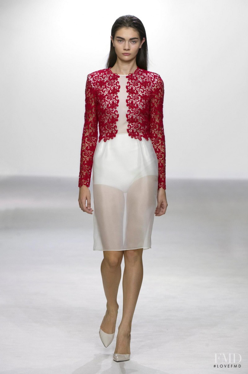 Antonina Vasylchenko featured in  the Giambattista Valli fashion show for Spring/Summer 2013
