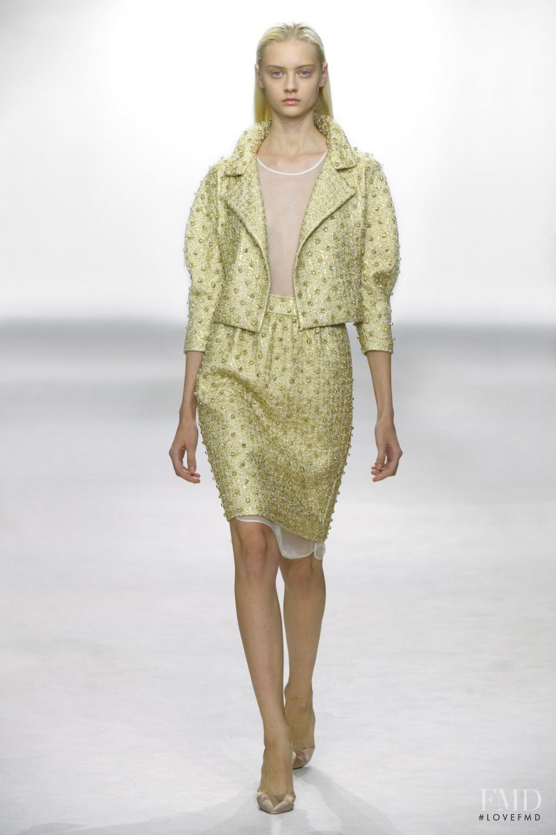 Nastya Kusakina featured in  the Giambattista Valli fashion show for Spring/Summer 2013
