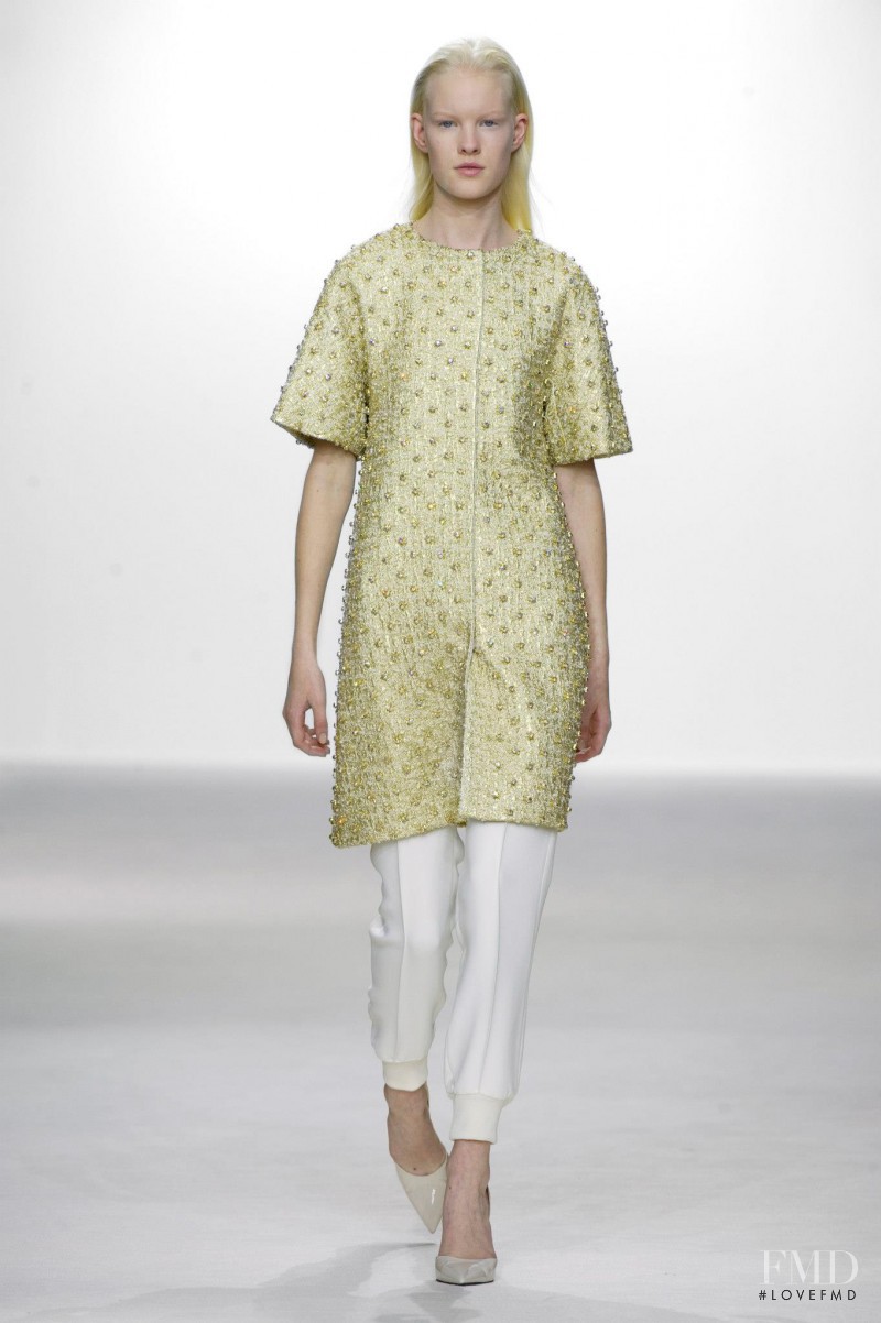 Linn Arvidsson featured in  the Giambattista Valli fashion show for Spring/Summer 2013