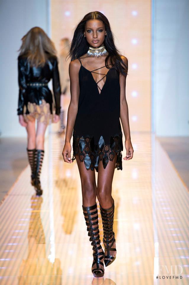 Jasmine Tookes featured in  the Versace fashion show for Spring/Summer 2013