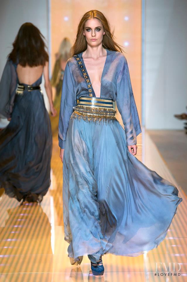 Nadja Bender featured in  the Versace fashion show for Spring/Summer 2013