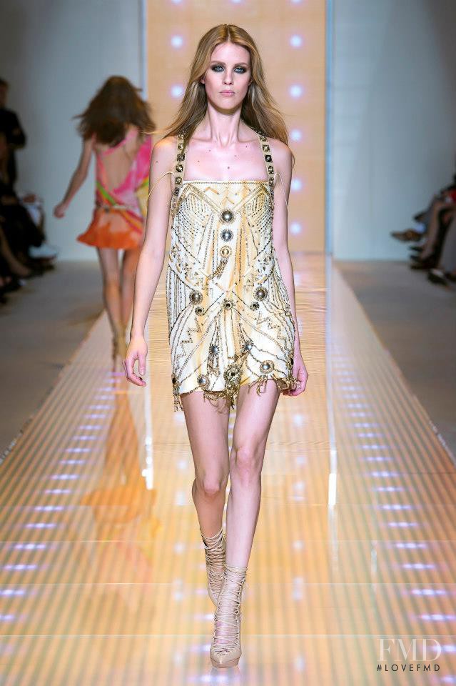 Julia Frauche featured in  the Versace fashion show for Spring/Summer 2013