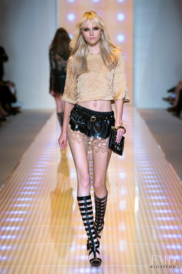 Anabela Belikova featured in  the Versace fashion show for Spring/Summer 2013