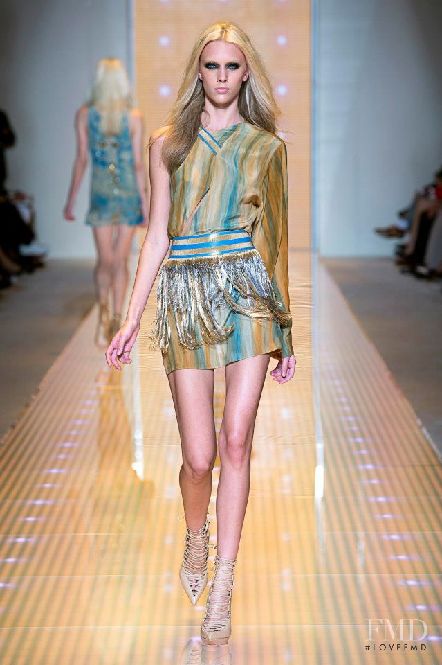 Juliana Schurig featured in  the Versace fashion show for Spring/Summer 2013