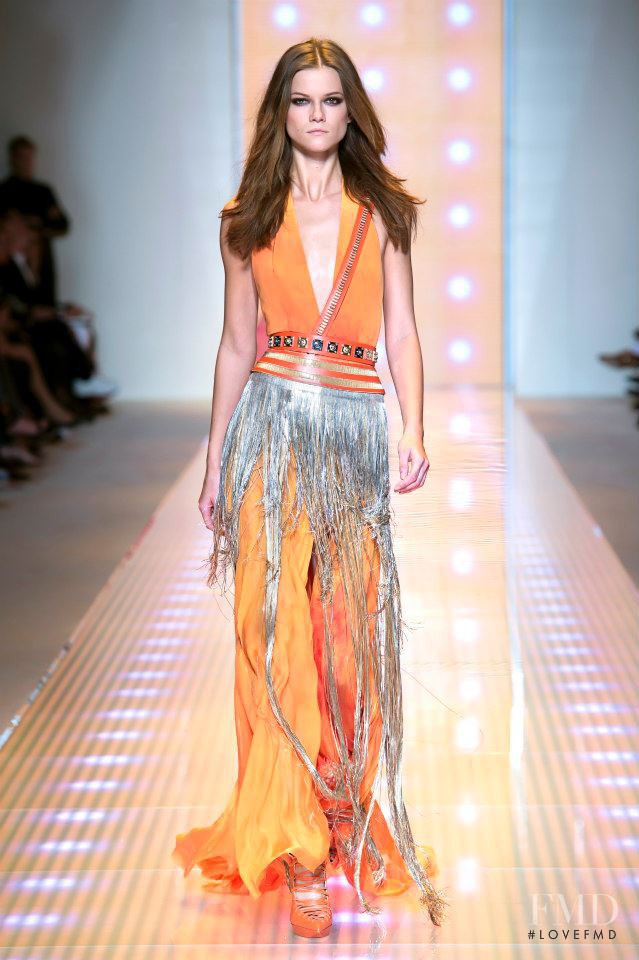 Kasia Struss featured in  the Versace fashion show for Spring/Summer 2013