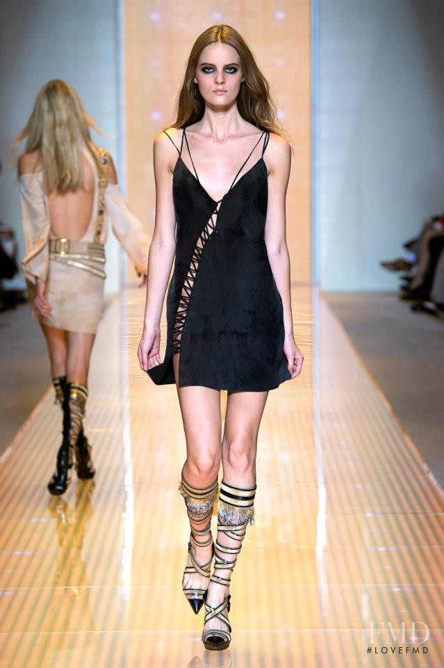 Tilda Lindstam featured in  the Versace fashion show for Spring/Summer 2013