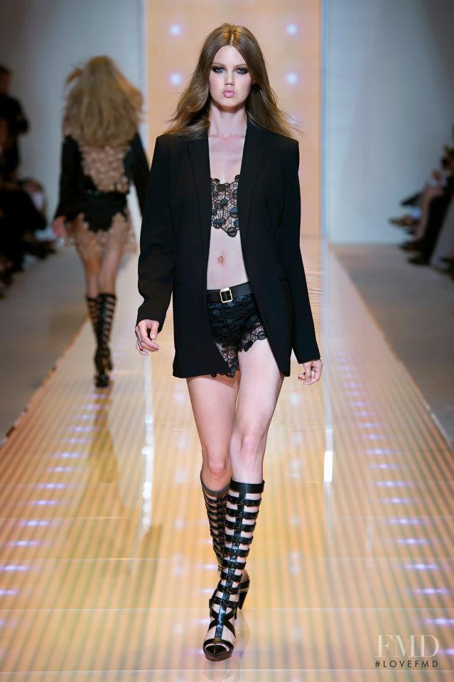 Lindsey Wixson featured in  the Versace fashion show for Spring/Summer 2013