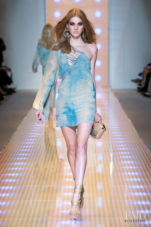 Irina Nikolaeva featured in  the Versace fashion show for Spring/Summer 2013