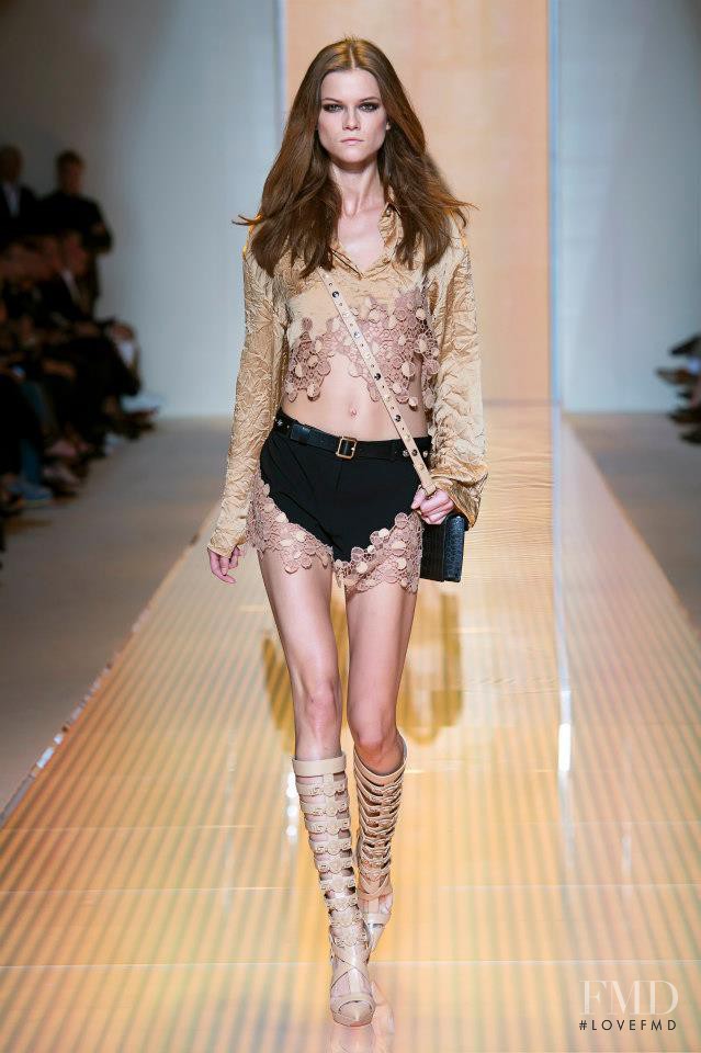 Kasia Struss featured in  the Versace fashion show for Spring/Summer 2013