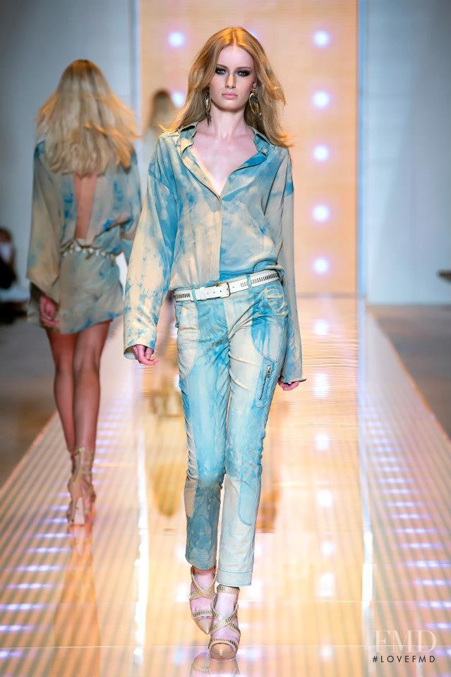 Stephanie Hall featured in  the Versace fashion show for Spring/Summer 2013