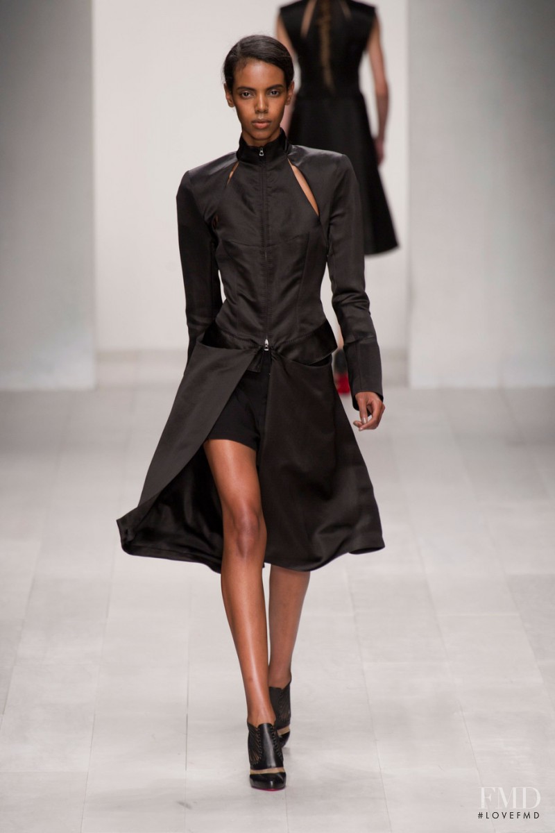 Grace Mahary featured in  the Todd Lynn fashion show for Spring/Summer 2013