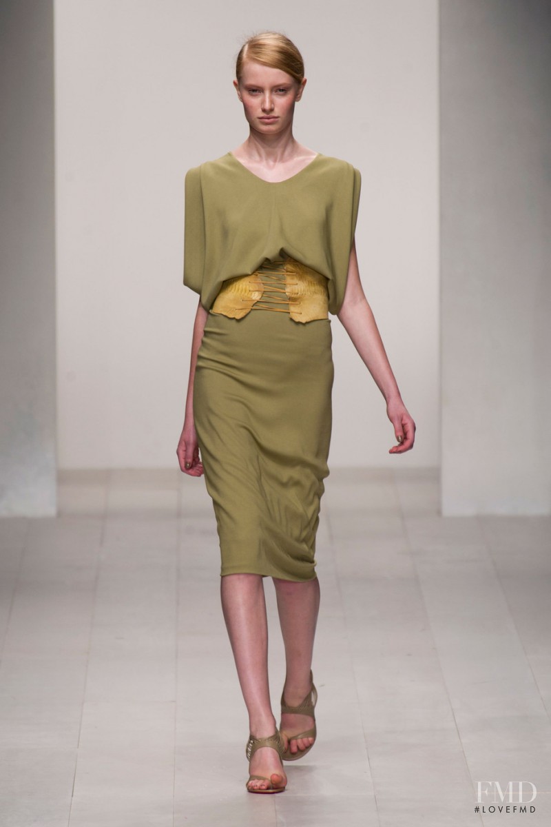 Stephanie Hall featured in  the Todd Lynn fashion show for Spring/Summer 2013