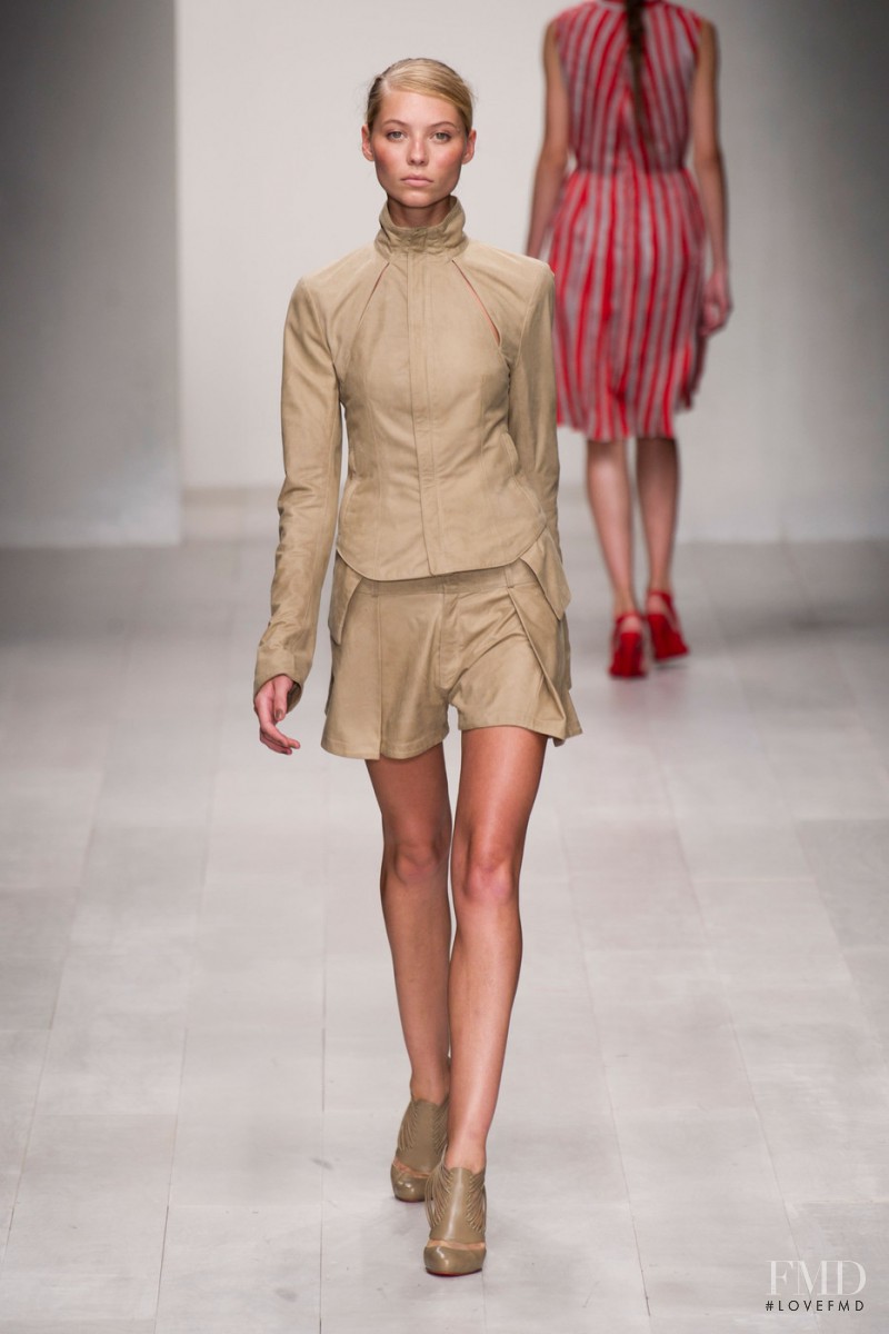 Vika Falileeva featured in  the Todd Lynn fashion show for Spring/Summer 2013