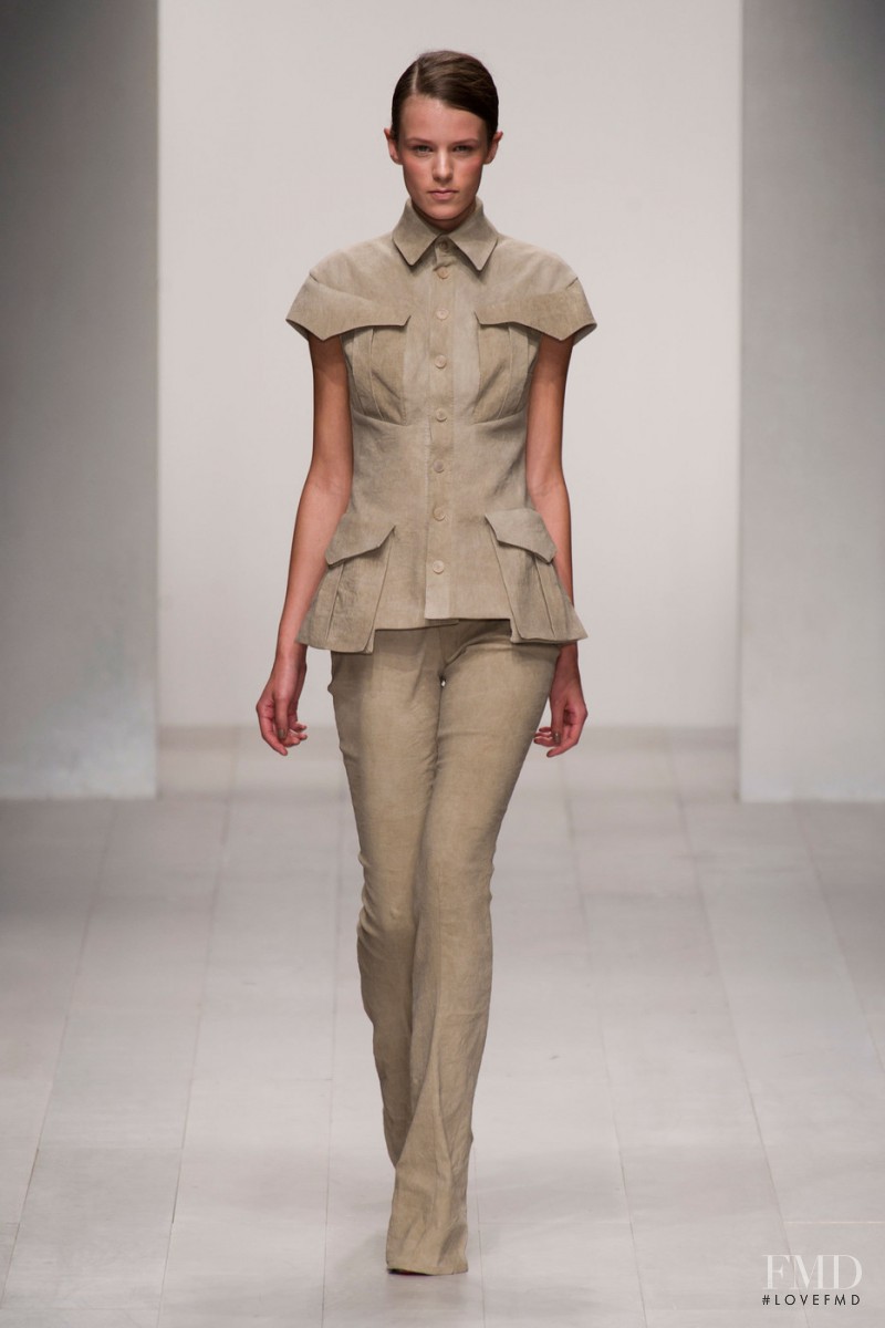 Kayley Chabot featured in  the Todd Lynn fashion show for Spring/Summer 2013