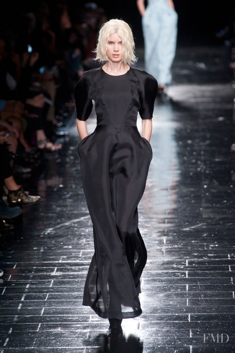 Elsa Sylvan featured in  the Olivier Theyskens fashion show for Spring/Summer 2013