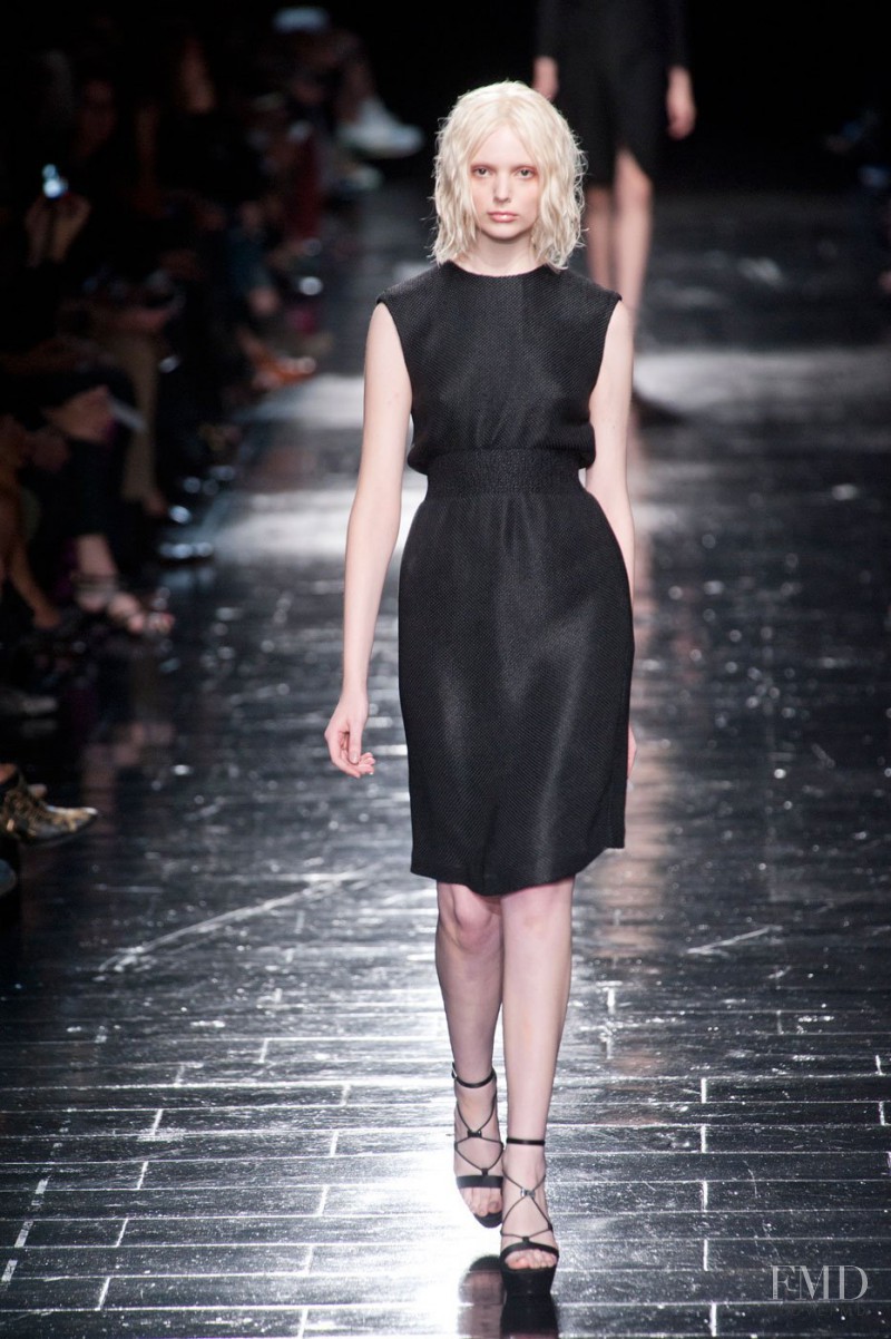 Chrystal Copland featured in  the Olivier Theyskens fashion show for Spring/Summer 2013