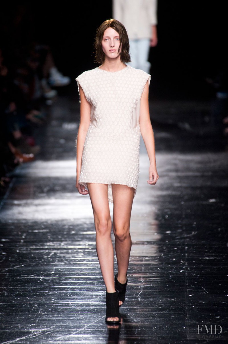 Iris Egbers featured in  the Olivier Theyskens fashion show for Spring/Summer 2013