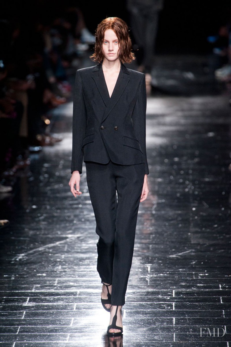 Lauren Bigelow featured in  the Olivier Theyskens fashion show for Spring/Summer 2013