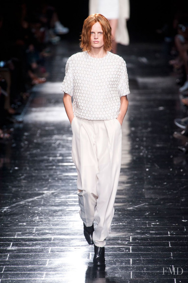 Hanne Gaby Odiele featured in  the Olivier Theyskens fashion show for Spring/Summer 2013