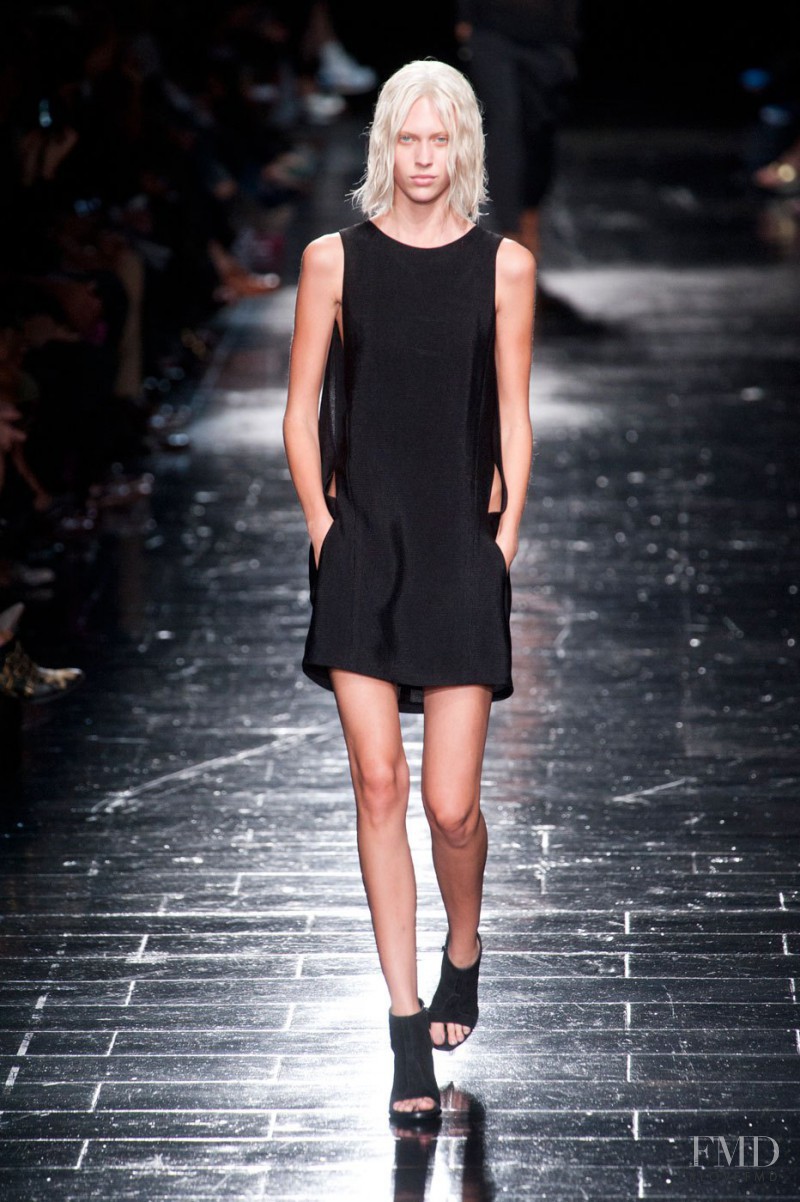 Juliana Schurig featured in  the Olivier Theyskens fashion show for Spring/Summer 2013