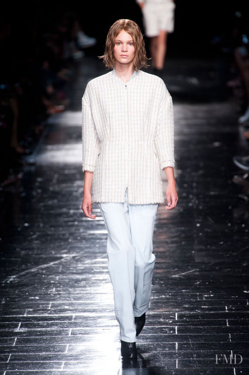 Nele Kenzler featured in  the Olivier Theyskens fashion show for Spring/Summer 2013
