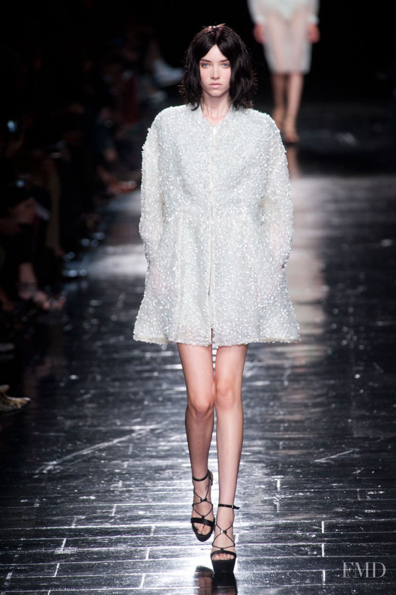 Grace Hartzel featured in  the Olivier Theyskens fashion show for Spring/Summer 2013