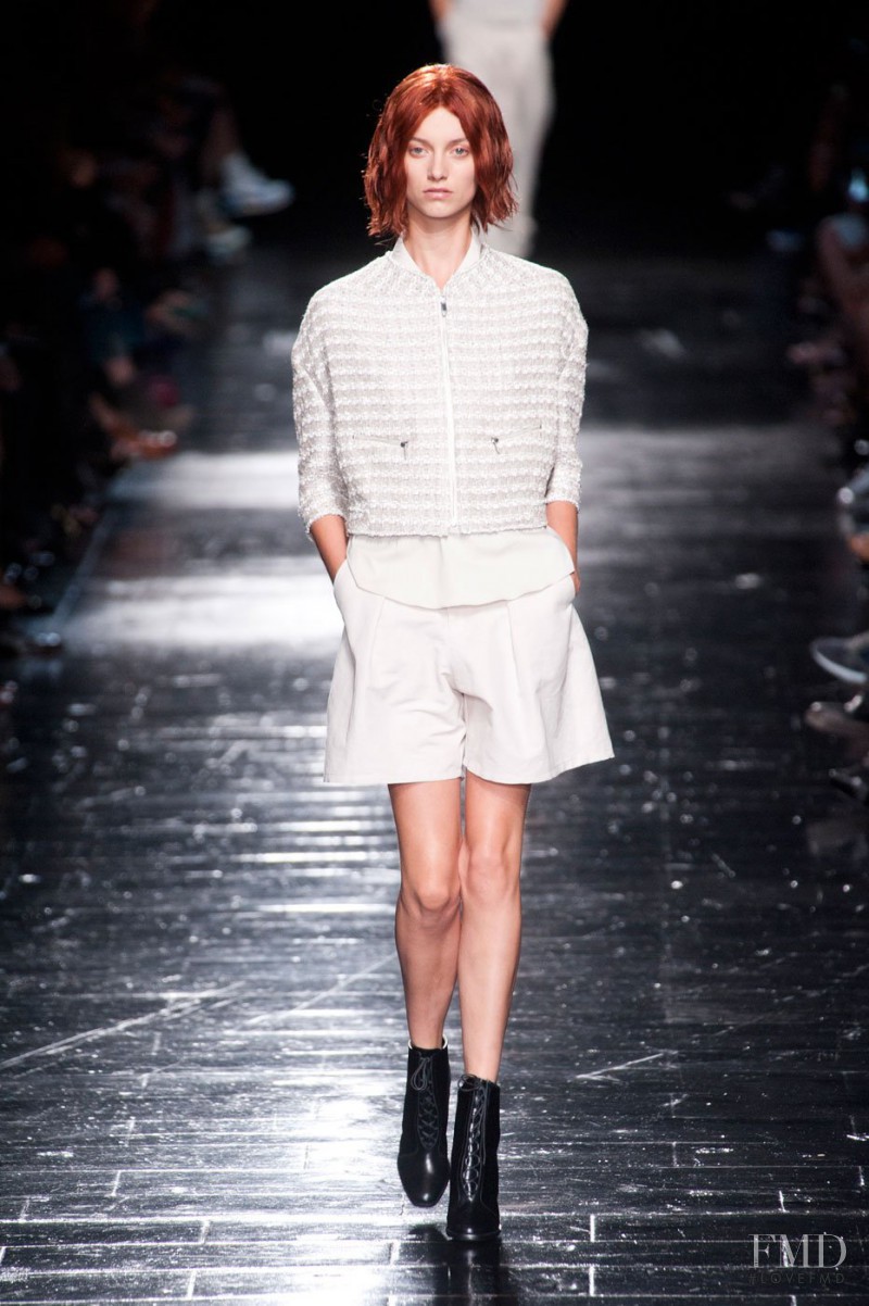 Iris van Berne featured in  the Olivier Theyskens fashion show for Spring/Summer 2013