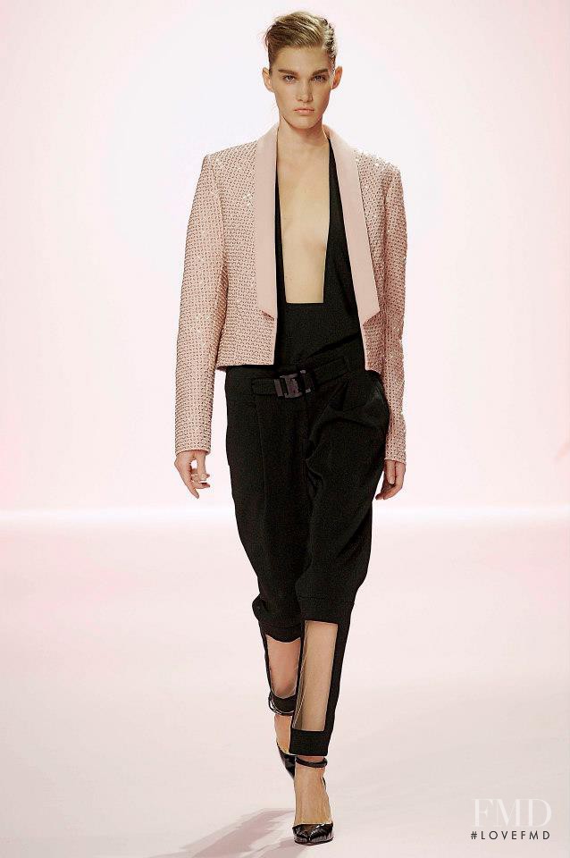 Irina Nikolaeva featured in  the Pedro Lourenço Capsule fashion show for Spring/Summer 2013