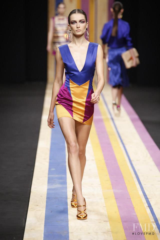 Andreea Diaconu featured in  the Frankie Morello fashion show for Spring/Summer 2013