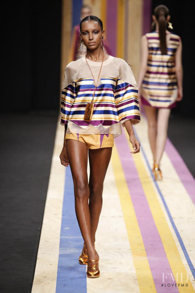 Jasmine Tookes featured in  the Frankie Morello fashion show for Spring/Summer 2013
