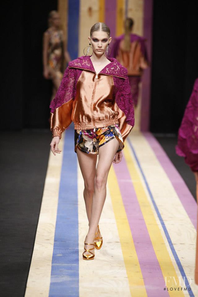 Irina Nikolaeva featured in  the Frankie Morello fashion show for Spring/Summer 2013
