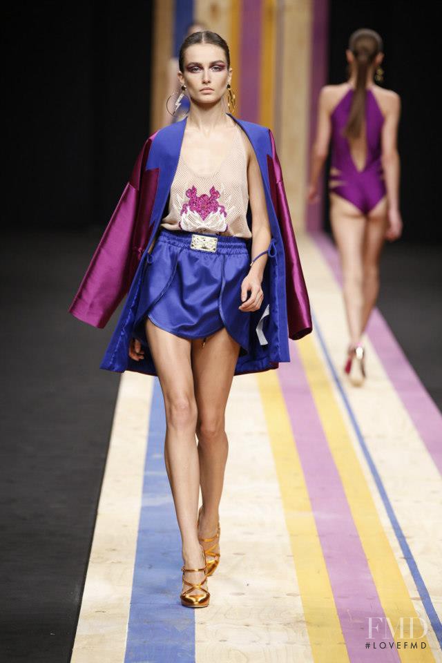 Andreea Diaconu featured in  the Frankie Morello fashion show for Spring/Summer 2013