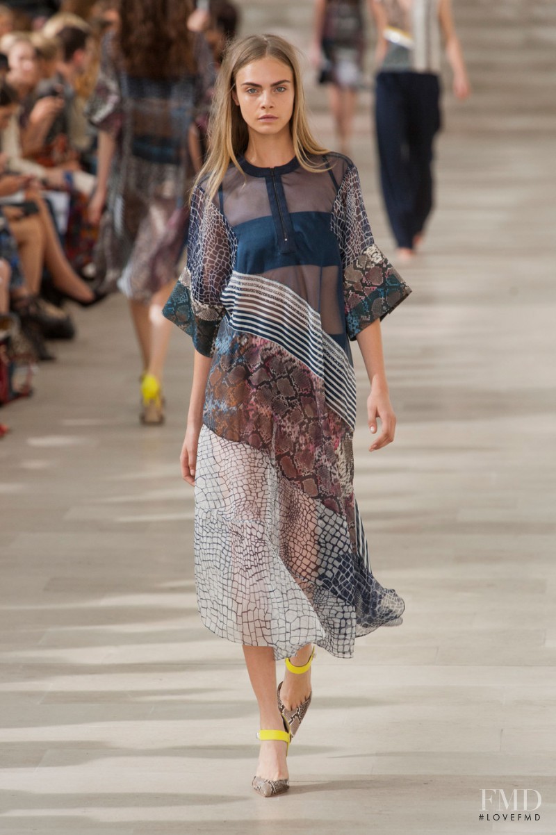 Cara Delevingne featured in  the Preen by Thornton Bregazzi fashion show for Spring/Summer 2013