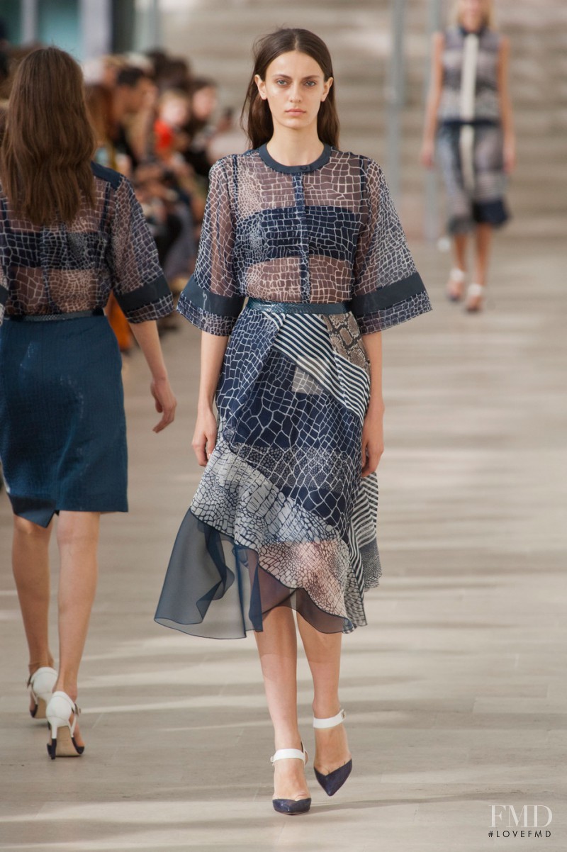 Erjona Ala featured in  the Preen by Thornton Bregazzi fashion show for Spring/Summer 2013