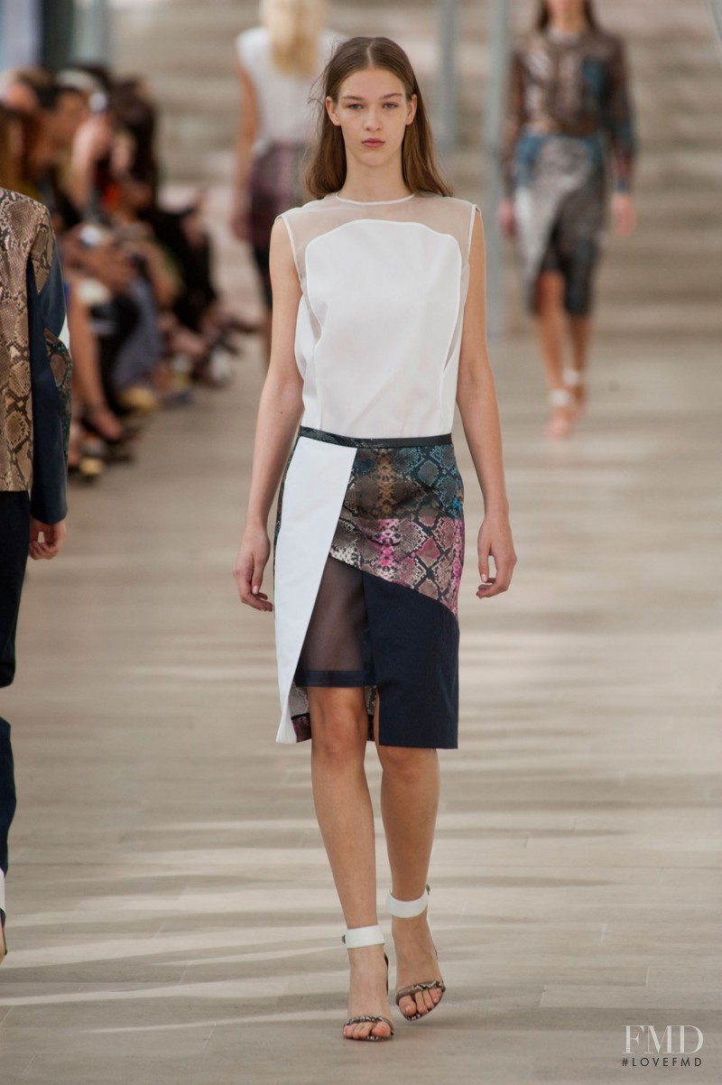 Elena Bartels featured in  the Preen by Thornton Bregazzi fashion show for Spring/Summer 2013