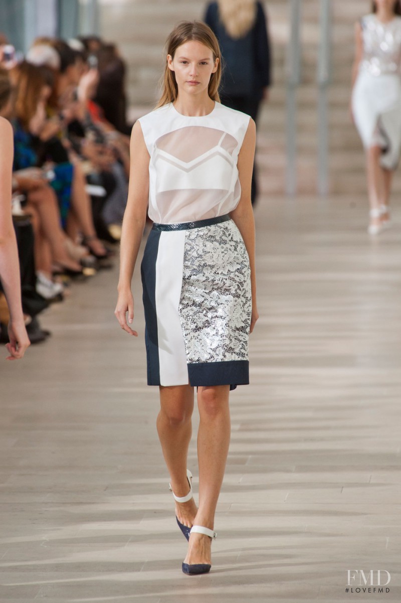 Sara Blomqvist featured in  the Preen by Thornton Bregazzi fashion show for Spring/Summer 2013