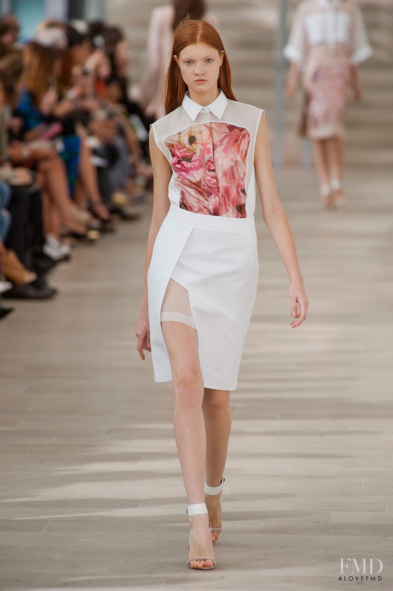 Anastasia Ivanova featured in  the Preen by Thornton Bregazzi fashion show for Spring/Summer 2013