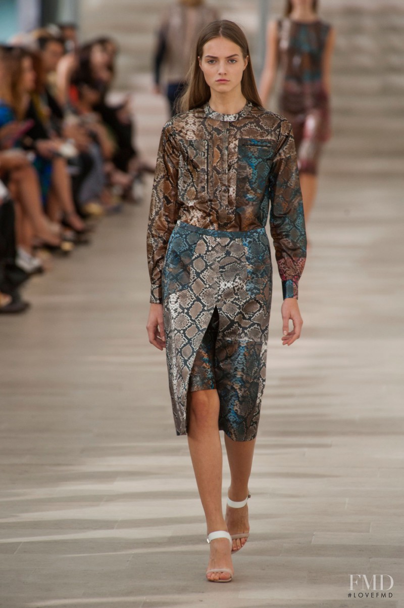 Agne Konciute featured in  the Preen by Thornton Bregazzi fashion show for Spring/Summer 2013