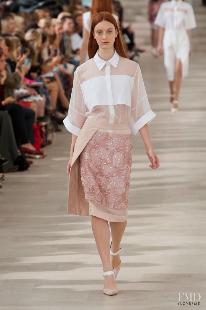 Codie Young featured in  the Preen by Thornton Bregazzi fashion show for Spring/Summer 2013