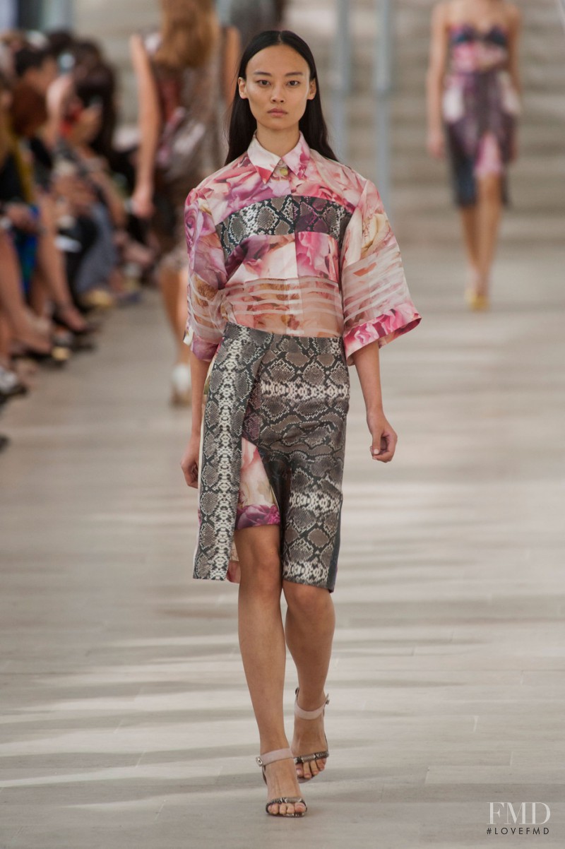 Xiao Xing Li featured in  the Preen by Thornton Bregazzi fashion show for Spring/Summer 2013