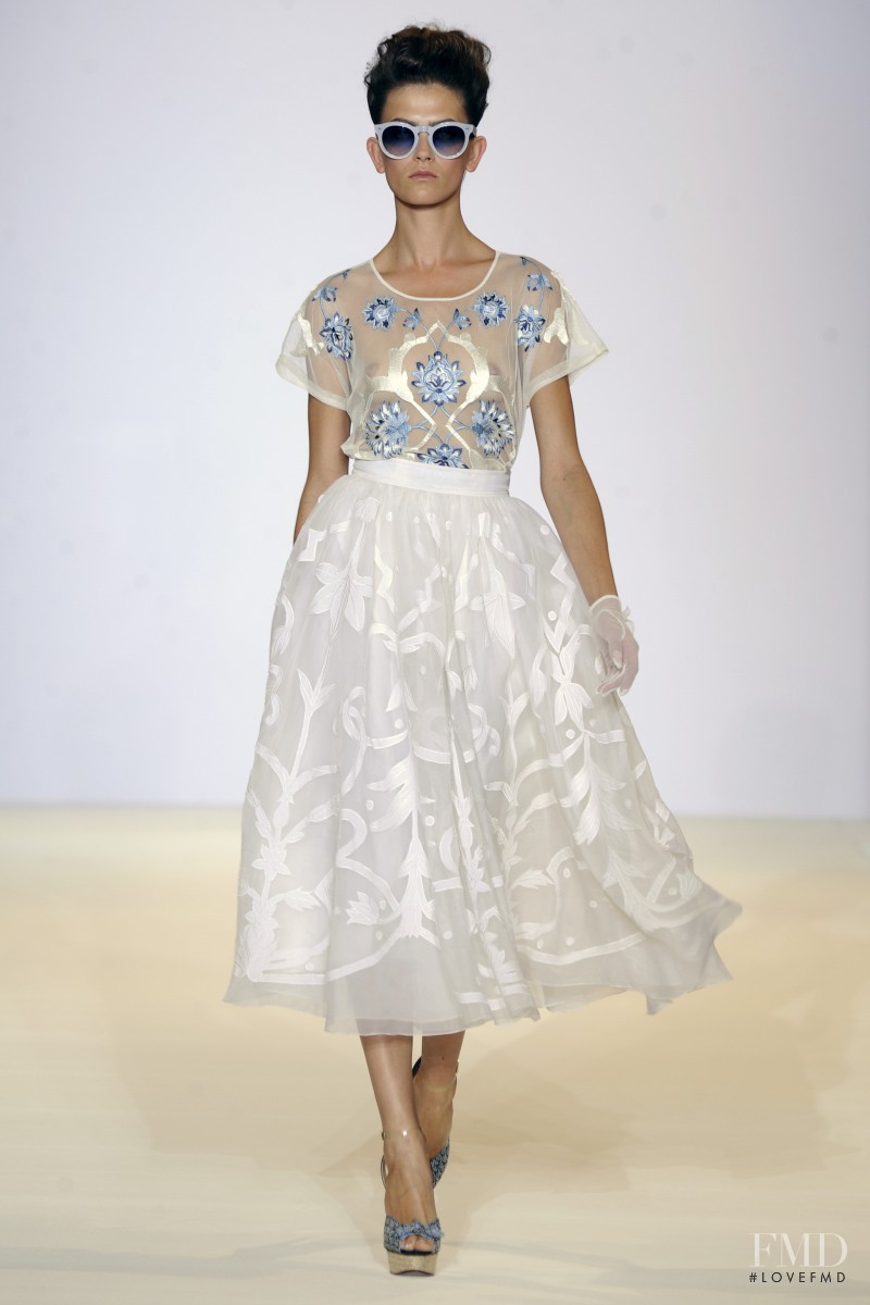 Marlena Szoka featured in  the Temperley London fashion show for Spring/Summer 2013