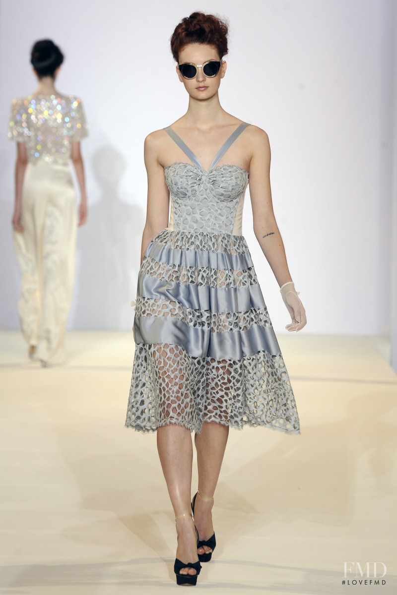 Codie Young featured in  the Temperley London fashion show for Spring/Summer 2013