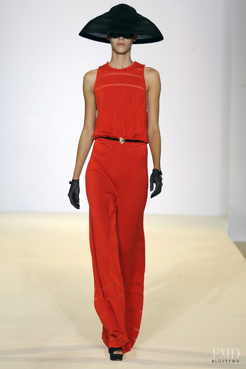 Pauline Hoarau featured in  the Temperley London fashion show for Spring/Summer 2013