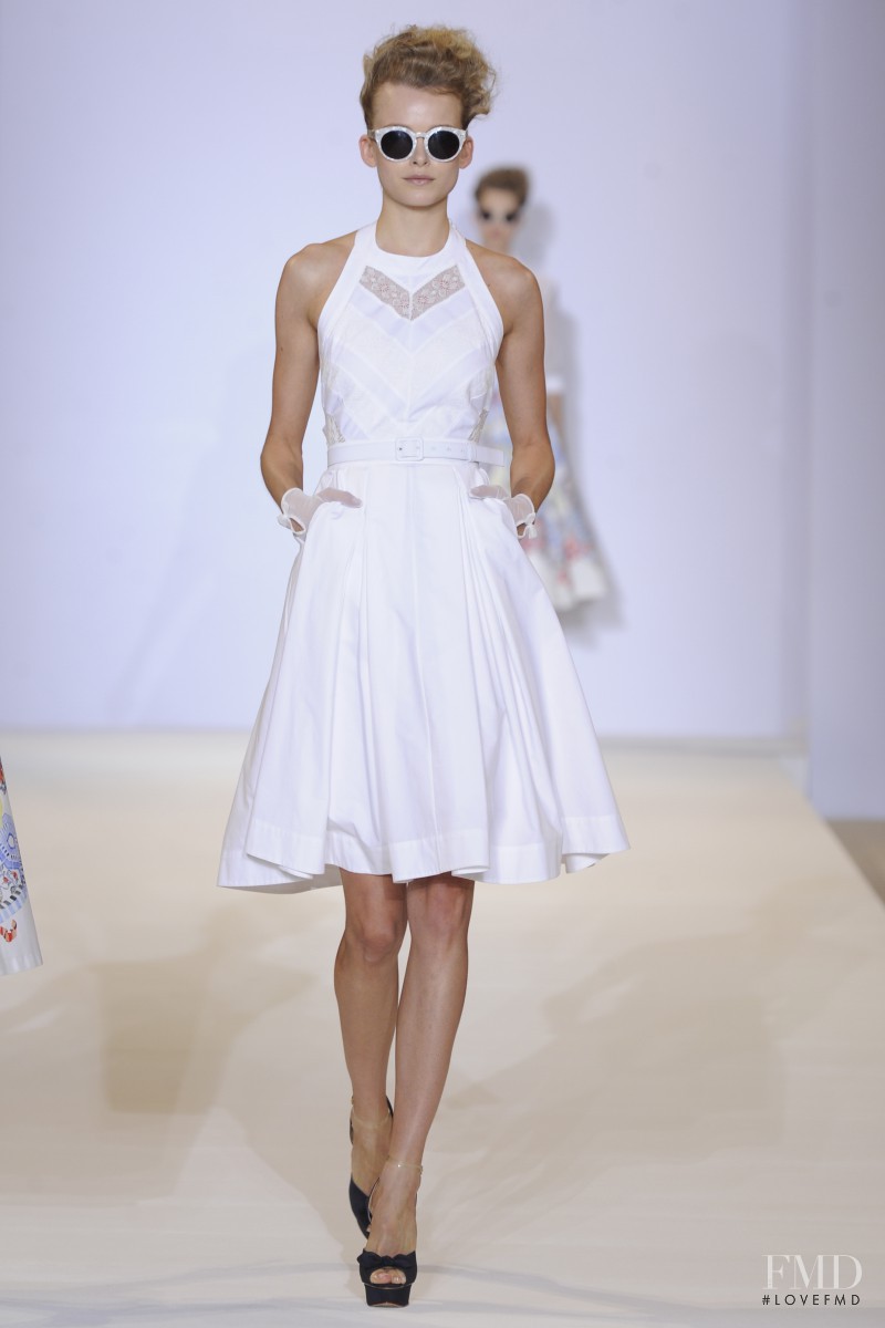 Karolina Mrozkova featured in  the Temperley London fashion show for Spring/Summer 2013