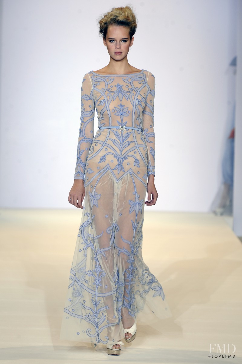 Masha Markina featured in  the Temperley London fashion show for Spring/Summer 2013